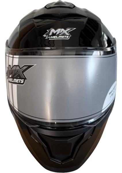 Mx 962 Çene Açılır Motosiklet Kaskı Mx1 Parlak Siyah modelleri
