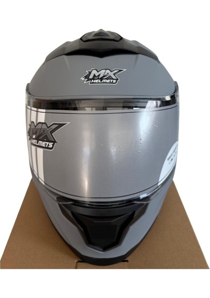 Mx 962 Çene Açılır Motosiklet Kaskı Mx1 Mat Gri modelleri