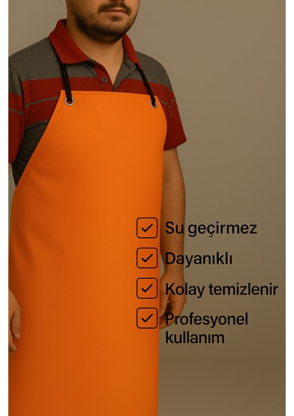 Pvc Su Geçirmez Dayanıklı Iş Önlüğü | Kasap, Balıkçı, Mermerci, Bulaşıkçı ve Sanayi Için Ayarlanabilir Kuşgözlü Kolay Temizlenir modelleri