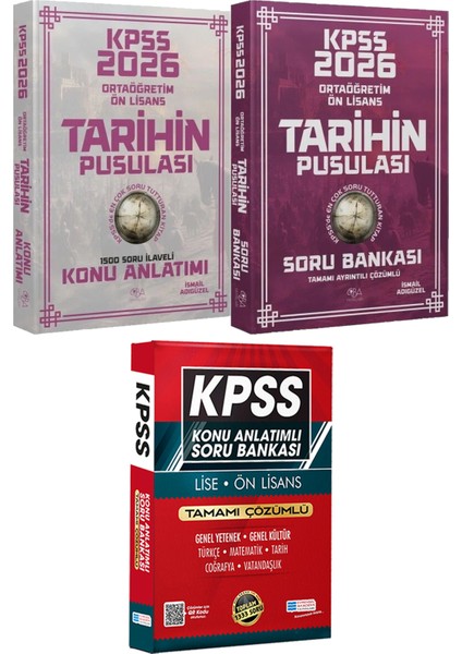 2026 Kpss Ortaöğretim Ön Lisans Tarihin Pusulası Konu ve Soru - Lise Önlisans Konu Ant. Soru