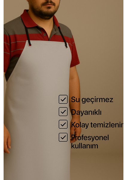 Pvc Su Geçirmez Dayanıklı Iş Önlüğü | Kasap, Balıkçı, Mermerci, Bulaşıkçı ve Sanayi Için Ayarlanabilir Kuşgözlü Kolay Temizlenir modelleri