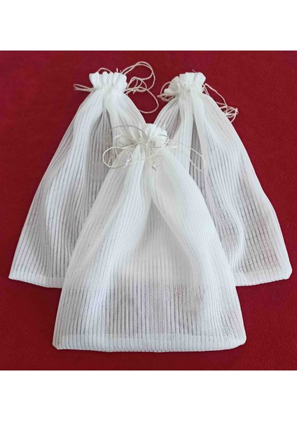 Desenli Ip Çizgili Kese 21*28 cm Ebatında 12 Adettir Hediyelik Bohçalık Çeyizlik