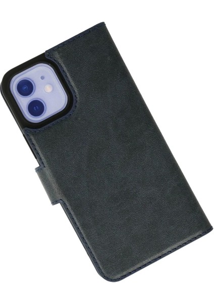 Newface iPhone 12 Kılıf Trend S Plus Kapaklı Kılıf - Lacivert fiyatları