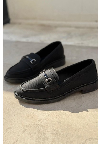 Torja Nubuk Siyah Kadın Loafer fiyatları