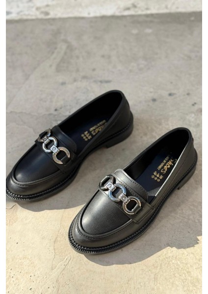 Ardel Mat Deri Siyah Kadın Loafer