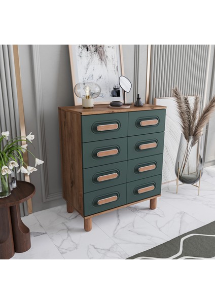 Otto 4 Çekmeceli Şifonyer Tamamı Mdf (Yeşil) fiyatları