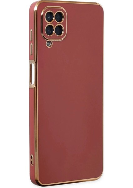 Newface Samsung Galaxy A12 Kılıf Volet Silikon - Kırmızı