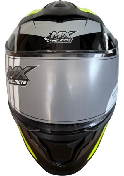 Mx 962 Çene Açılır Motosiklet Kaskı Mx1 Siyah Yeşil modelleri
