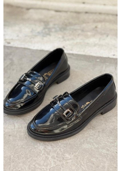 Torja Rugan Siyah Kadın Loafer