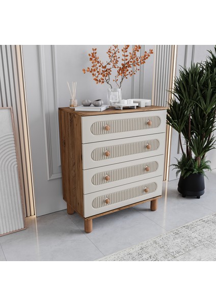 Milen 4 Çekmeceli Şifonyer Tamamı Mdf (Aytaşı) fiyatları