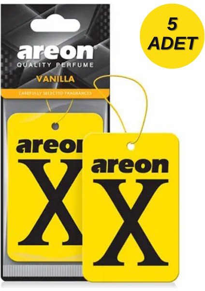 x Vanilla 5'li Oto Araç Kokusu
