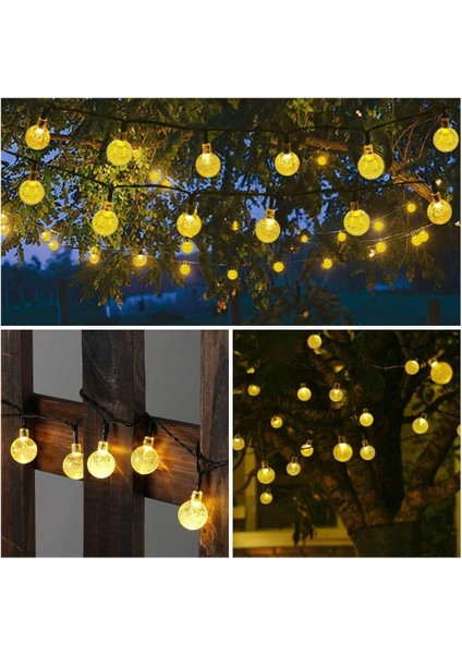 Güneş Enerjili Solar 50 Ledli Kristal Top 7 Metre Bahçe Teras Balkon Ağaç Aydınlatma 8 Modlu fiyatları
