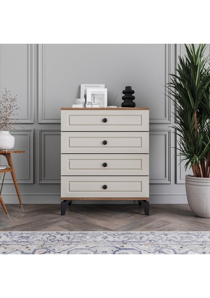 Panjur 4 Çekmeceli Şifonyer Tamamı Mdf (Aytaşı)