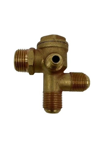 Sessiz Yağsız Kompresör Çekvalfi Çift Girişli 1/2 - 3/8 - M10X1