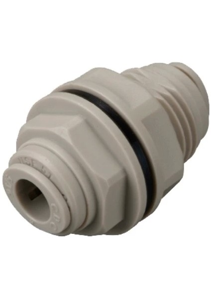 Gıda Rekoru Perde Geçişli Nipel 6.35MM - 1/4