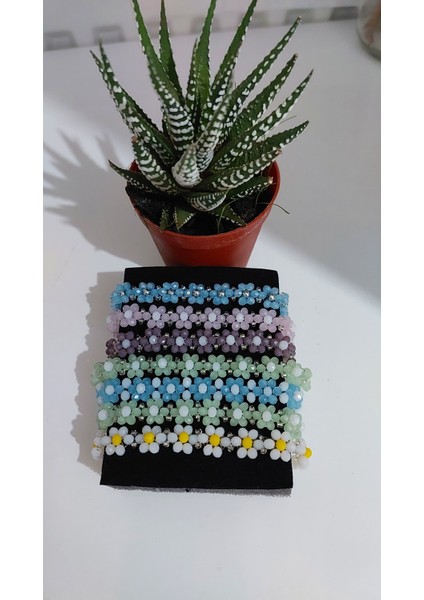 Bloom Serisi – Midnight Navy Boncuklu Çiçek Bileklik indirimleri