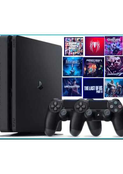Playstation 4 Silim Kasa 1 Tb 2 Oyun Kolu Kırık Versiyon (12. 02) Ithalatçı Garantili