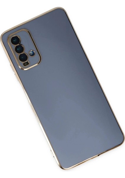 Newface Xiaomi Redmi 9t Kılıf Volet Silikon - Mavi modelleri