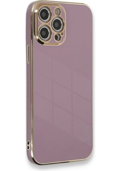 Newface iPhone 12 Pro Max Kılıf Volet Silikon - Mor