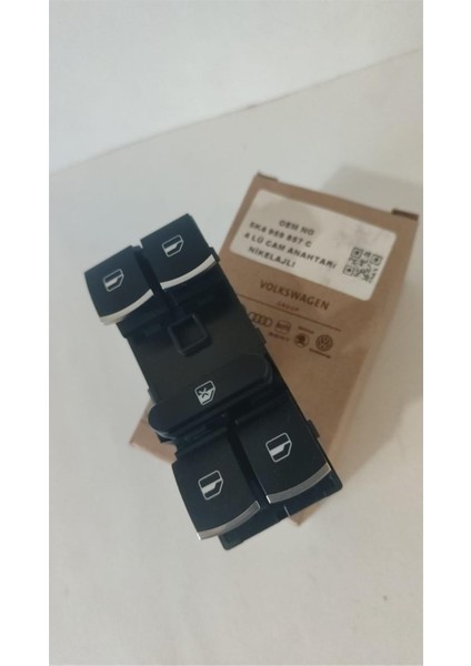 Vw Sol Cam Düğmesi (Ön Nikelajlı) 5K4959857C