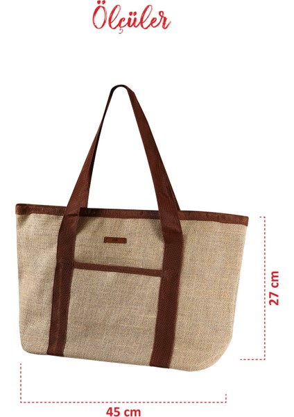 Ege Hasır Plaj Çantası - Orta Boy
