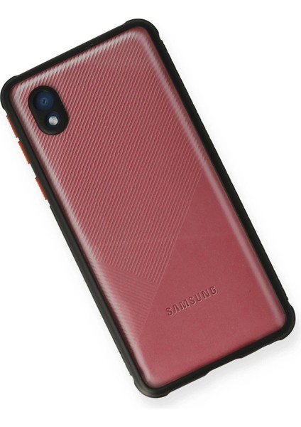 Newface Samsung Galaxy A01 Core Kılıf Miami Şeffaf Silikon - Siyah modelleri