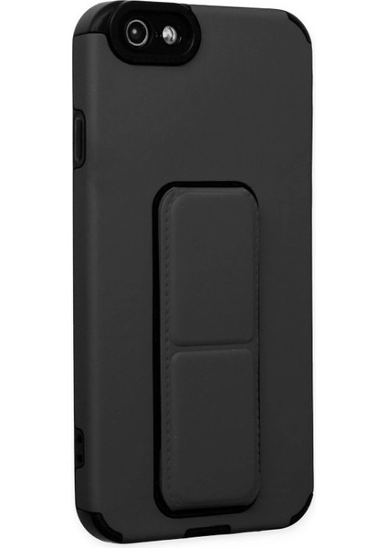 Newface iPhone 6 Kılıf Mega Standlı Silikon - Siyah fiyatları