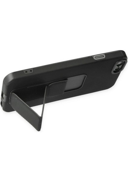 Newface iPhone 6 Kılıf Mega Standlı Silikon - Siyah modelleri