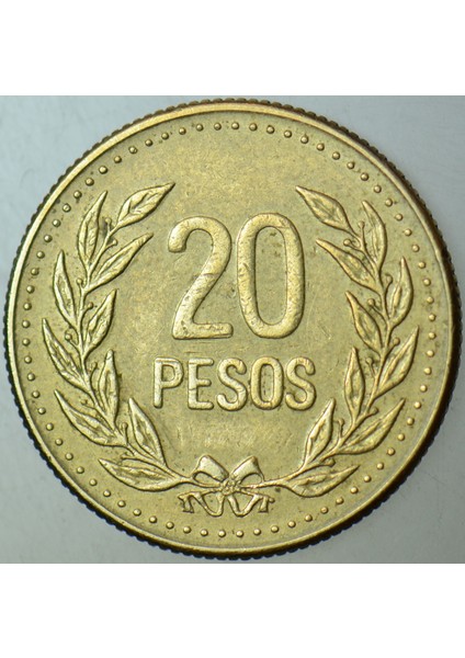 Kolombiya 20 Peso 1991. fiyatları