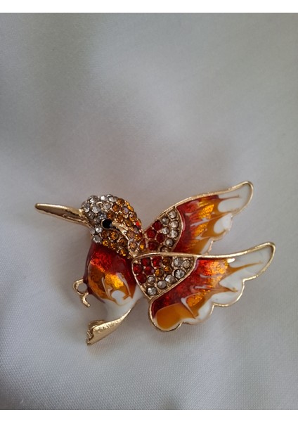 Broş Taşlı Kırmızı Arı Kuşu Aksesuar fırsatları