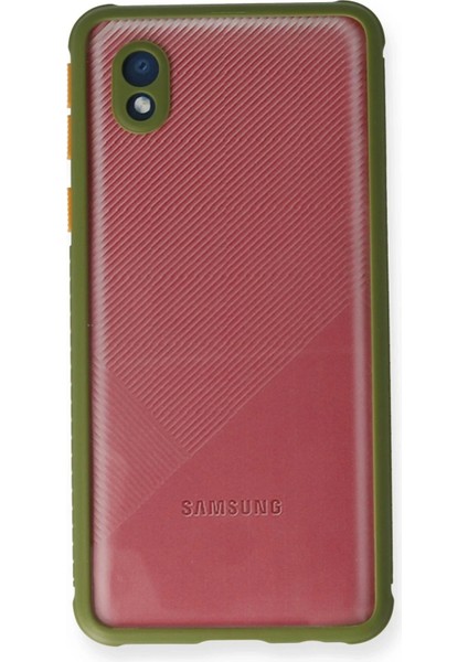 Newface Samsung Galaxy A01 Core Kılıf Miami Şeffaf Silikon - Yeşil fiyatları