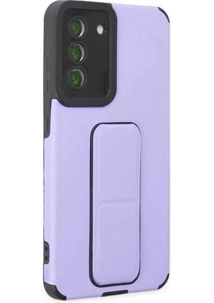 Newface Samsung Galaxy S21 Fe Kılıf Mega Standlı Silikon - Lila fiyatları