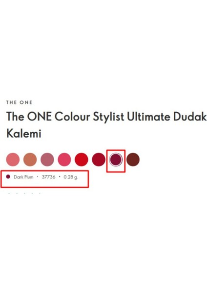 The One Colour Stylist Ultimate Dudak Kalemi Dark Plum 37736 modelleri