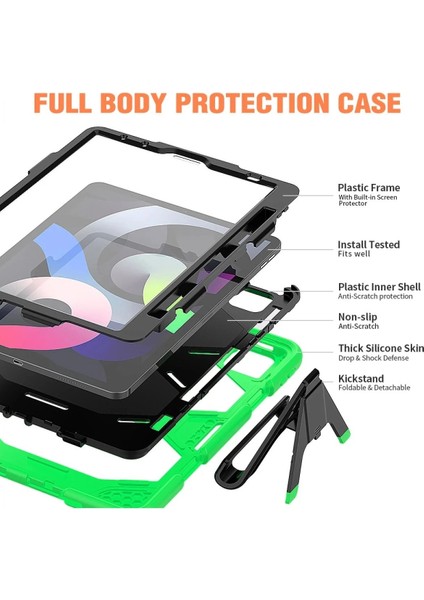 Newface iPad Pro 11 (2020) Kılıf Griffin Tablet Kapak - Yeşil modelleri