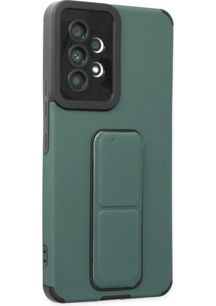 Newface Samsung Galaxy A53 5g Kılıf Mega Standlı Silikon - Yeşil fiyatları