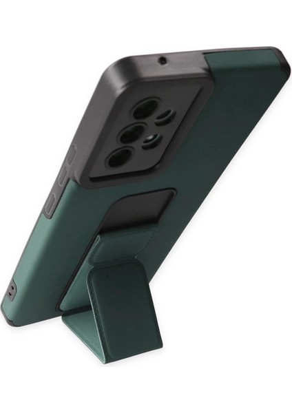 Newface Samsung Galaxy A53 5g Kılıf Mega Standlı Silikon - Yeşil modelleri