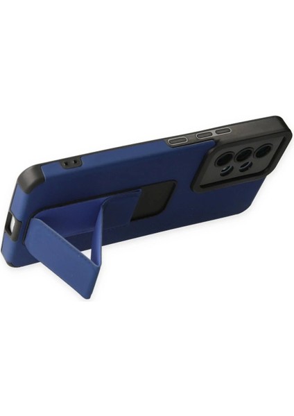 Newface Samsung Galaxy A53 5g Kılıf Mega Standlı Silikon - Mavi fırsatları