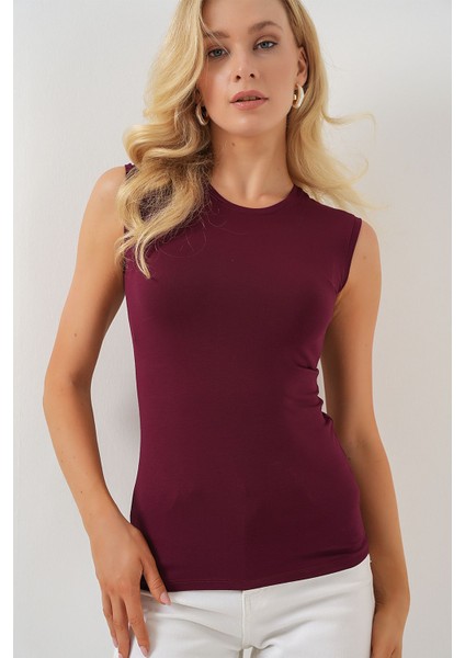 Kadın BDART Dik Yaka, Askısız, Fitilli Bodysuit Red modelleri