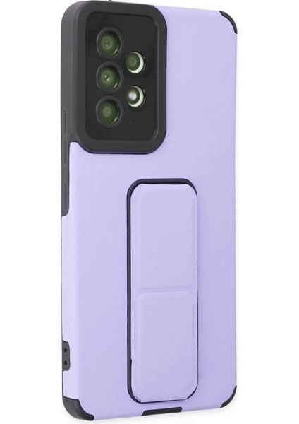Newface Samsung Galaxy A53 5g Kılıf Mega Standlı Silikon - Lila fiyatları