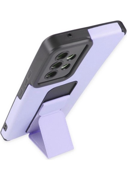 Newface Samsung Galaxy A53 5g Kılıf Mega Standlı Silikon - Lila modelleri