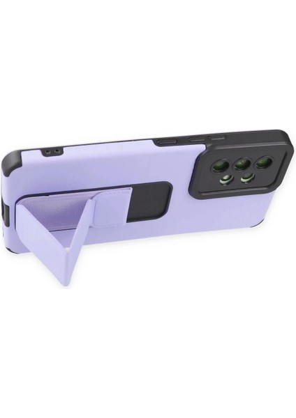 Newface Samsung Galaxy A53 5g Kılıf Mega Standlı Silikon - Lila fırsatları