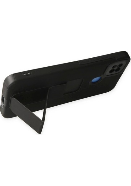 Newface Xiaomi Redmi 9c Kılıf Mega Standlı Silikon - Siyah fırsatları