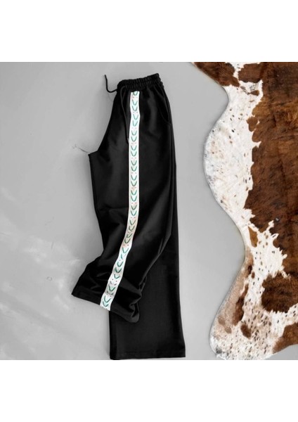 Iki Iplik Kumaş Şeritli Alt Esofman Iyah