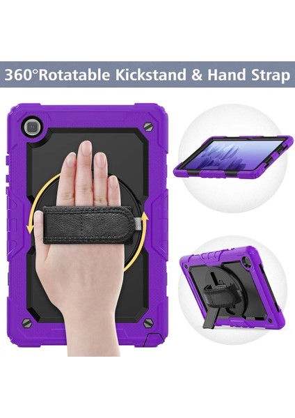 Newface Samsung Galaxy T500 Tab A7 10.4 Kılıf Pars Tablet Kapak - Mor fırsatları