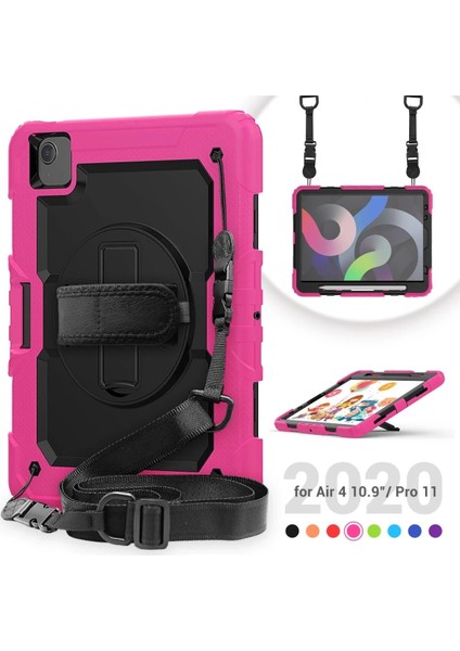 Newface iPad Pro 11 (2020) Kılıf Pars Tablet Kapak - Pembe fiyatları