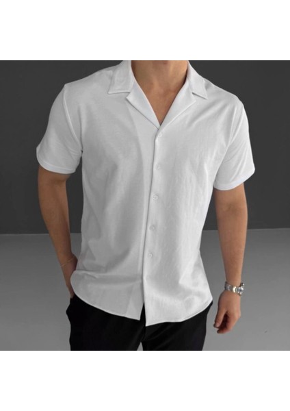 Iki Iplik Kumaş Gömlek Beyaz