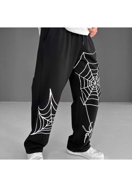 Iki Iplik Kumaş Örümcek Baskılı Esofman Iyah fırsatları