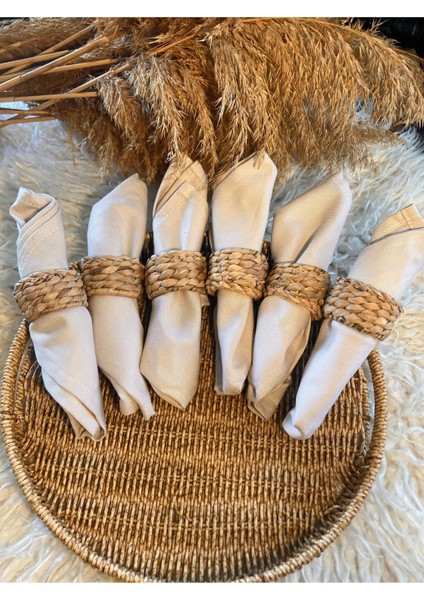 6lı Hasır Peçete Yüzüğü / Halkası