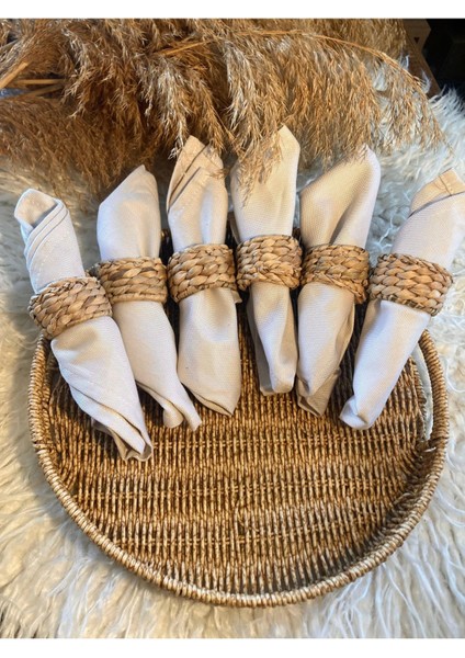 6lı Hasır Peçete Yüzüğü / Halkası indirimleri