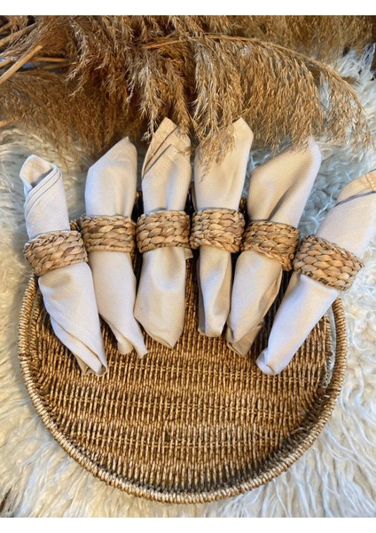 6lı Hasır Peçete Yüzüğü / Halkası